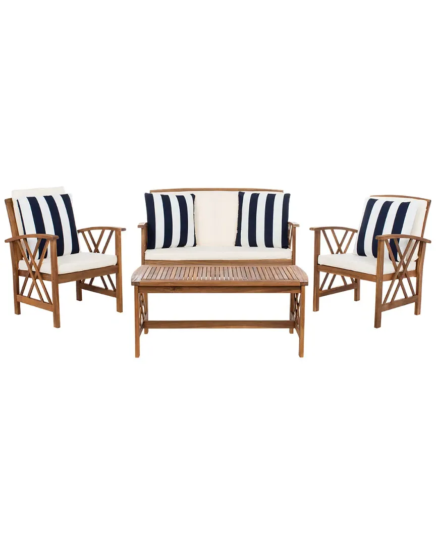 Fontana 4-Piece Outdoor Set - Natural, Acacia