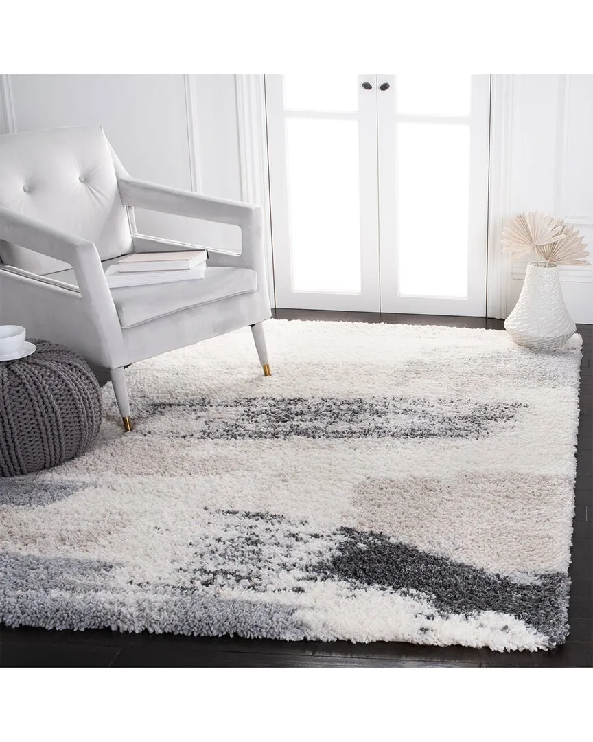 Fontana Shag Power Loomed Rug - Ivory, Polypropylene