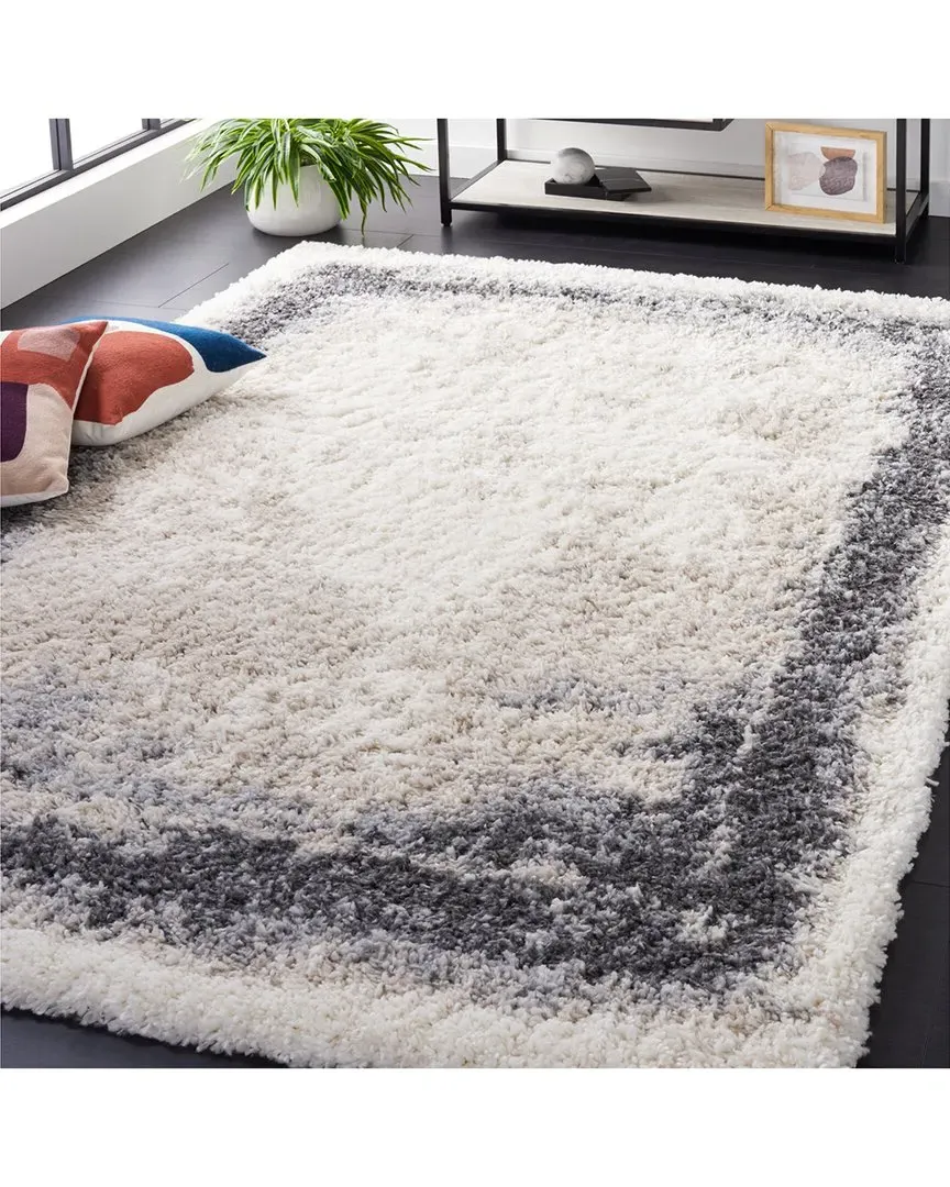 Fontana Shag Power Loomed Rug - Ivory, Polypropylene