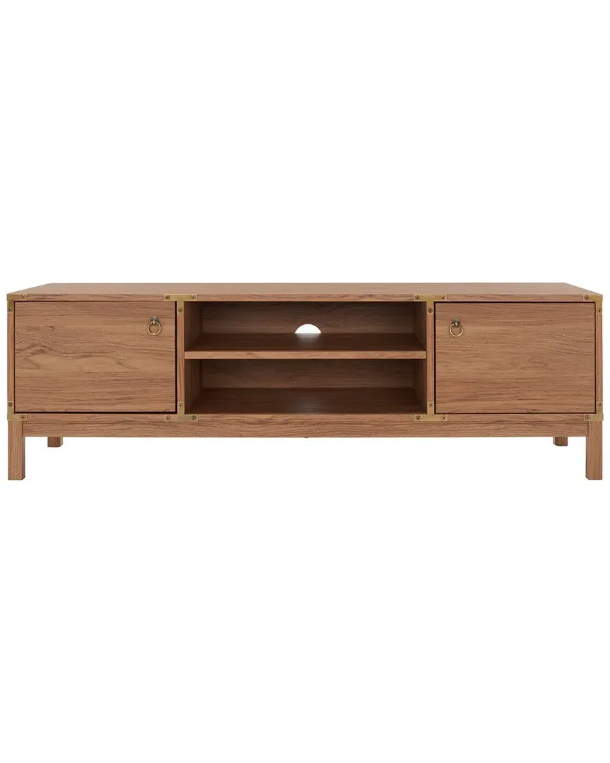 Galio 2-Door Media Stand with Shelf - Oak image