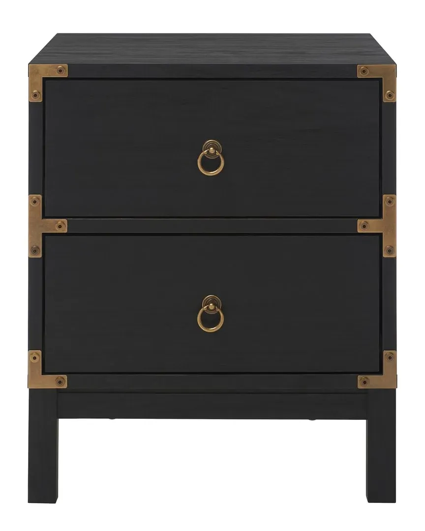 Galio 2-Drawer Nightstand - Black