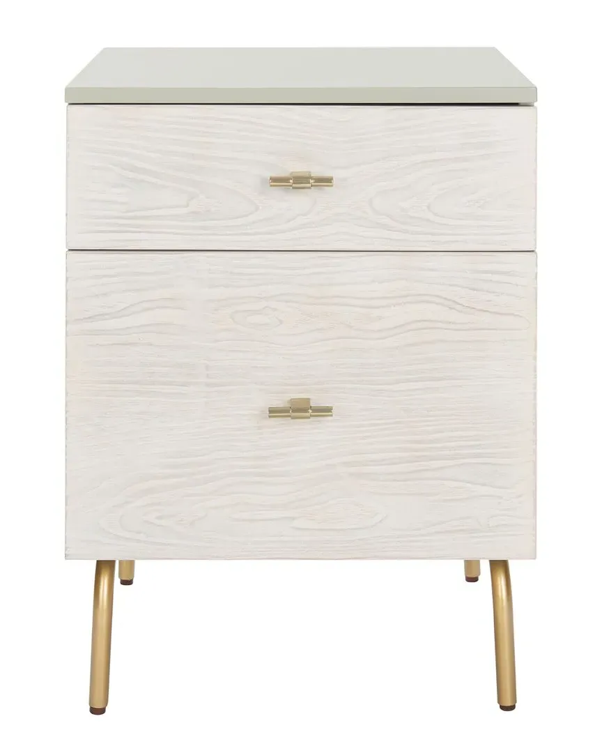 Genevieve 2-Drawer Nightstand - Grey, Wood