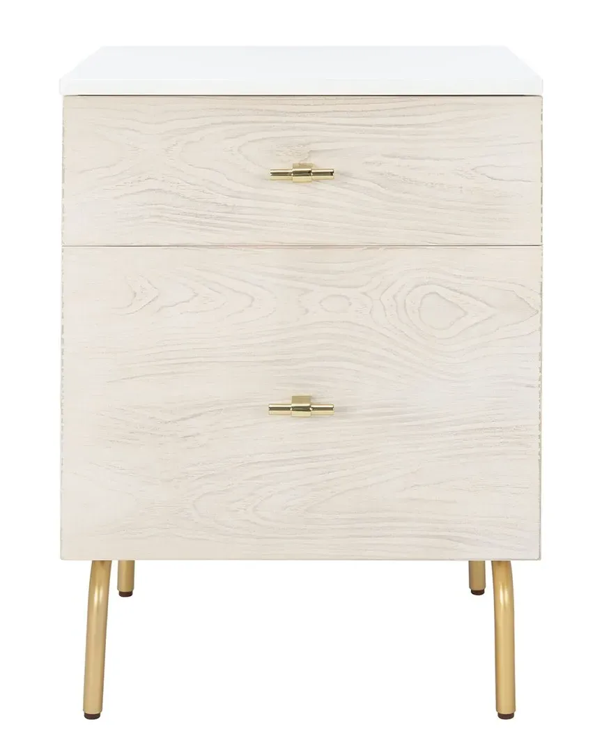 Genevieve 2-Drawer Nightstand - White, Wood image