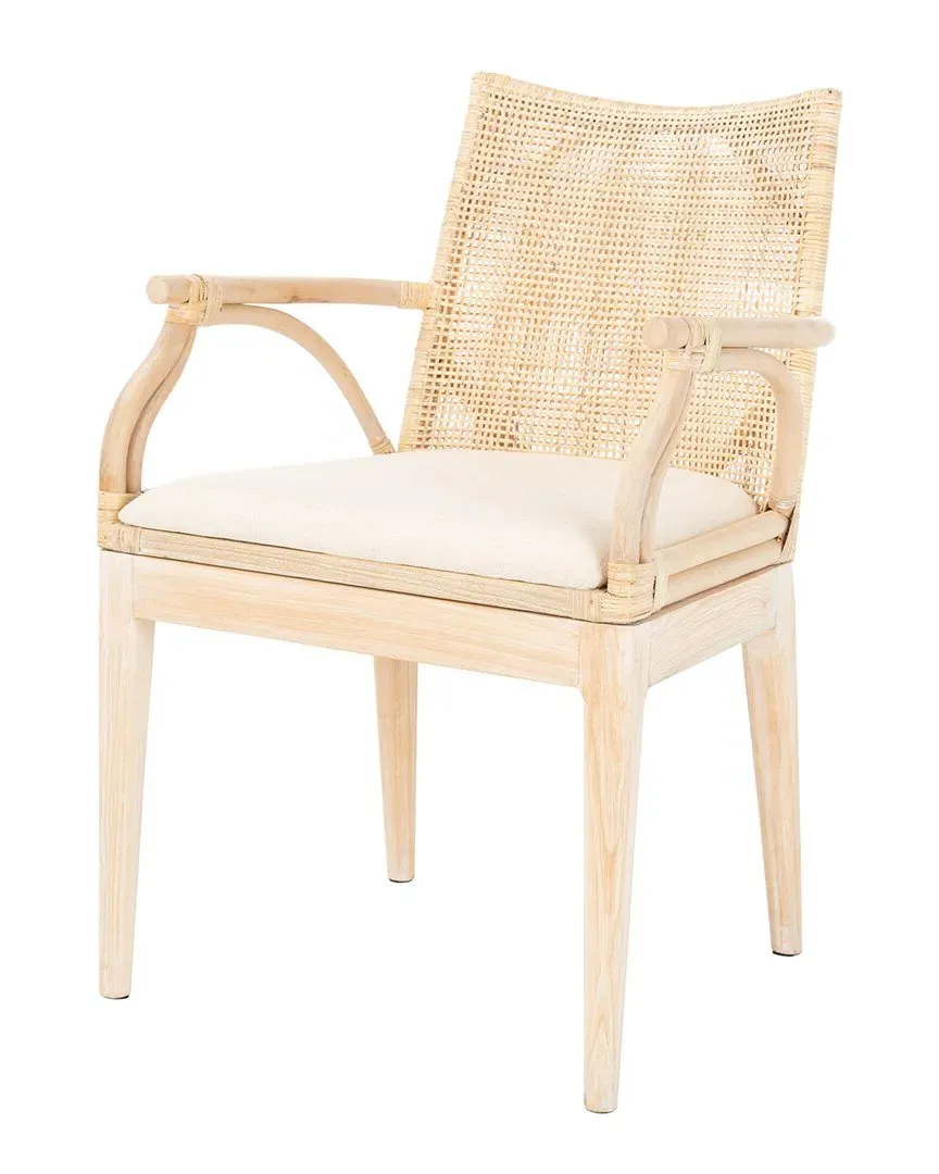 Gianni Arm Chair - White, Rattan image