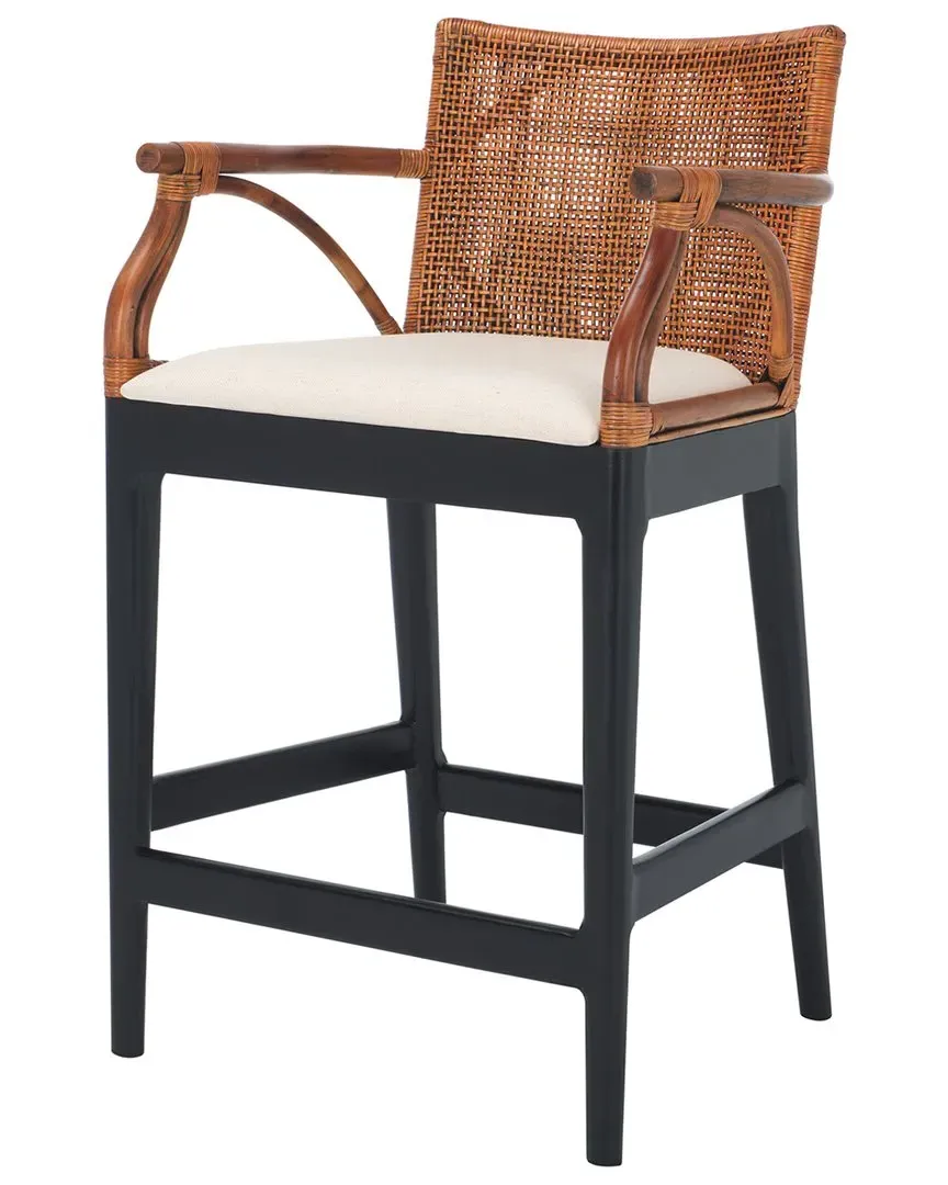 Gianni Counter Stool - Brown, Rattan