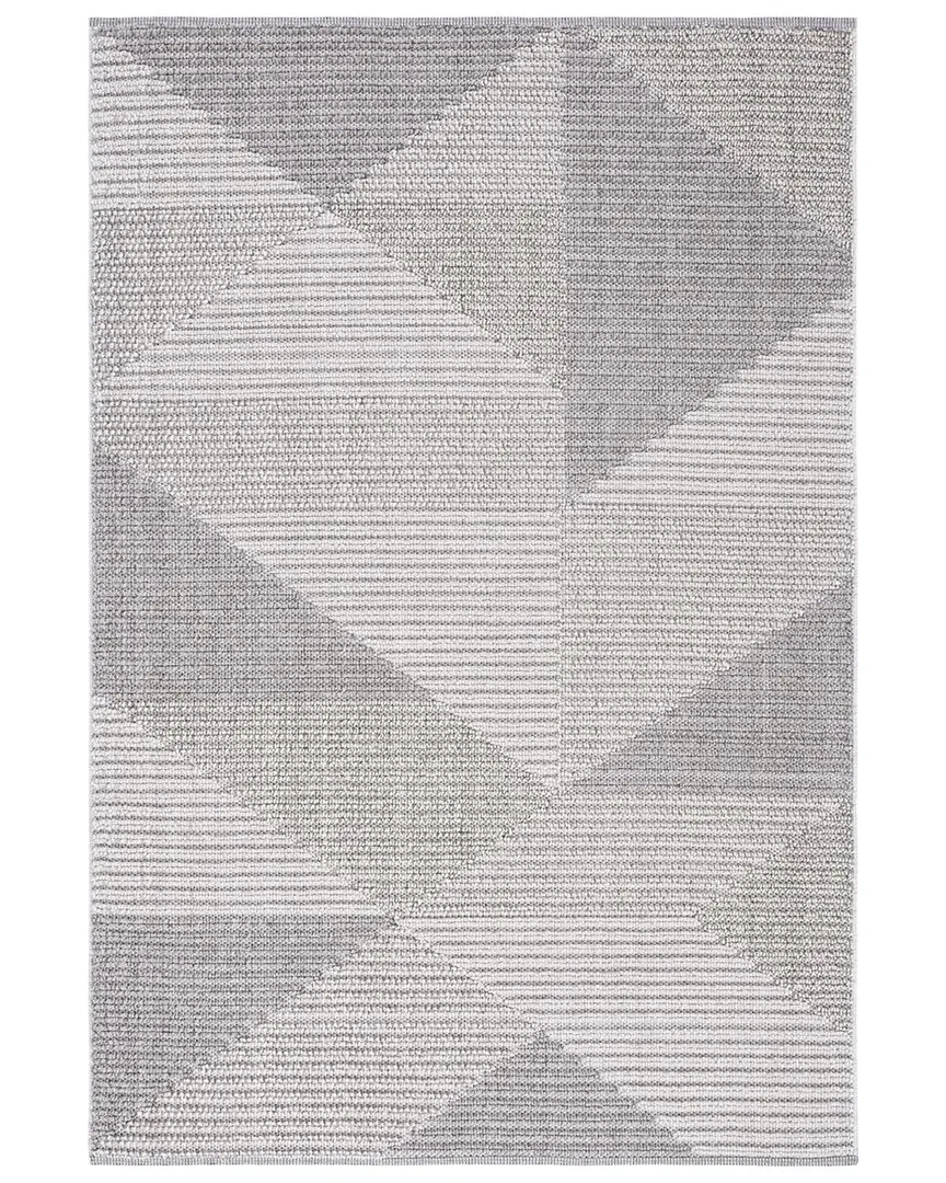 Global Power Loomed Rug - Light Grey, Polypropylene