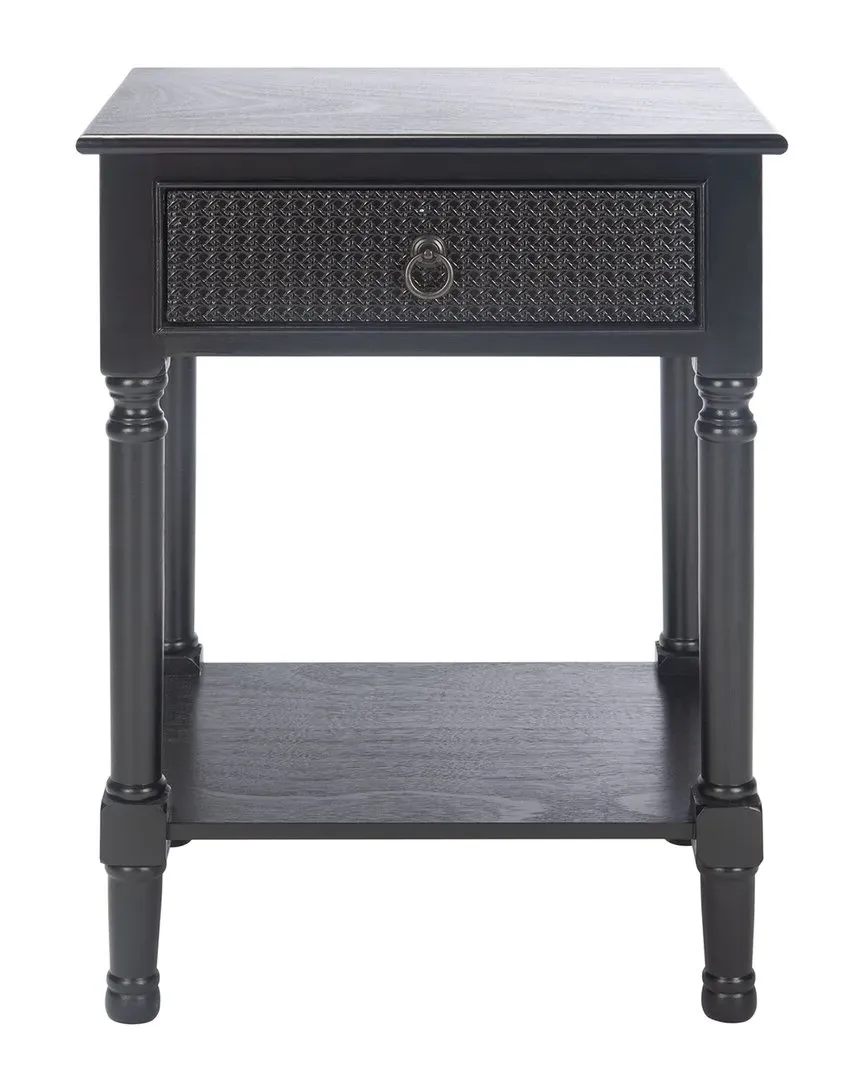 Haines 1-Drawer Accent Table - Black, Pine image