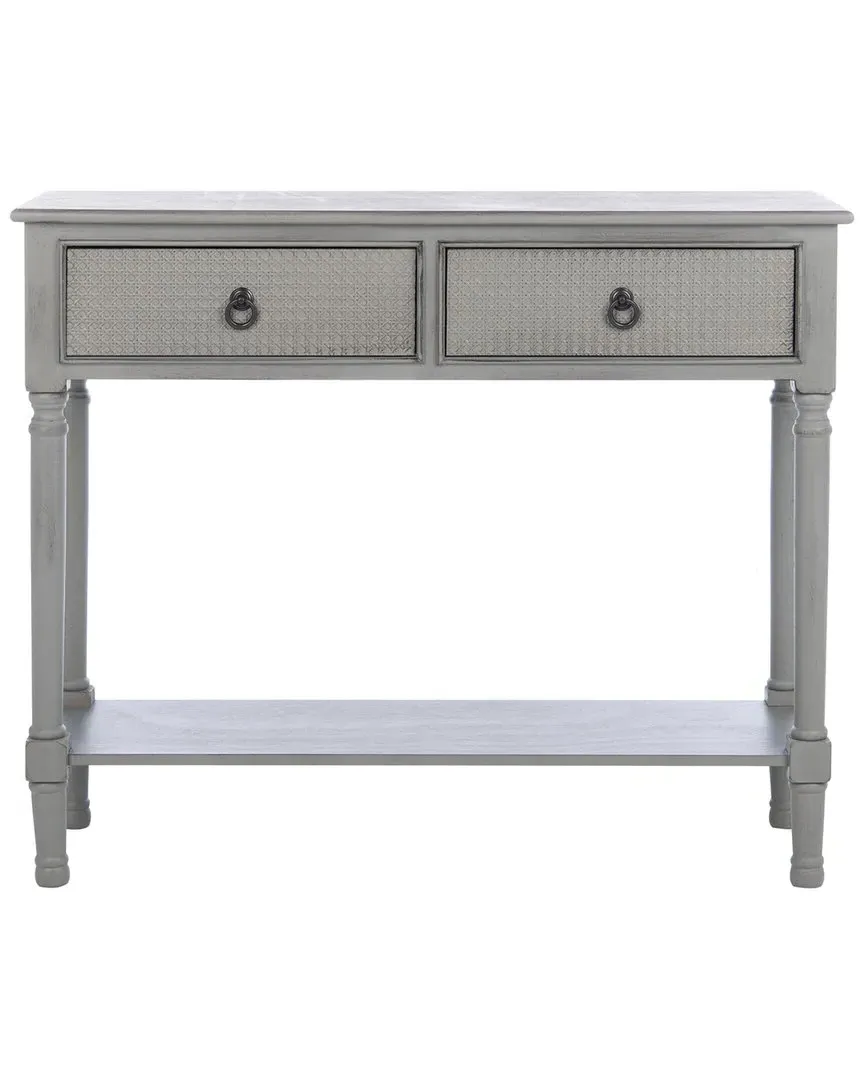 Haines 2-Drawer Console Table - Grey, Pine image