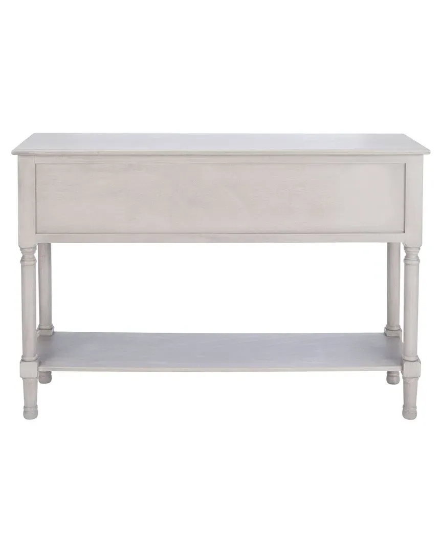 Haines 4-Drawer Console Table - Grey, Pine