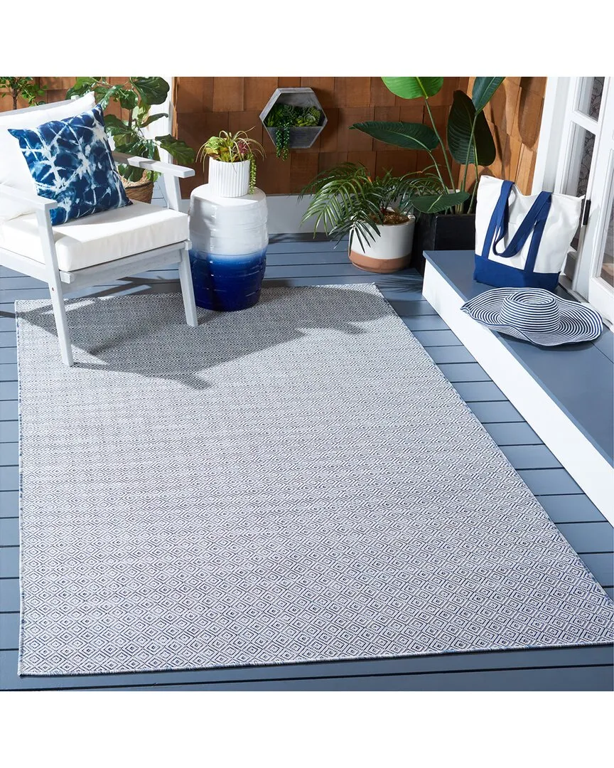 Hampton Azurette Power-Loomed Indoor/Outdoor Rug - Navy
