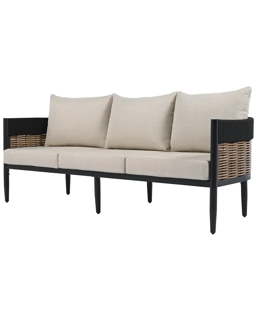 Harrison 3-Seater Sofa - Black, Steel image
