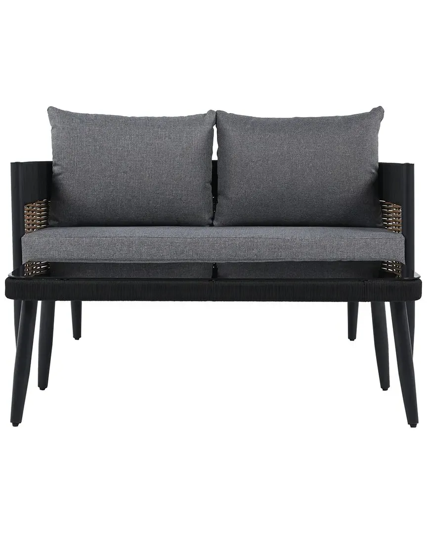 Harrison Bench & Table Set - Black, Steel