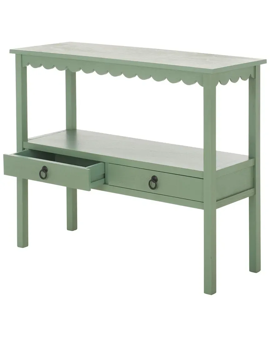 Haven 2-Drawer Console - Sage Green, Wood