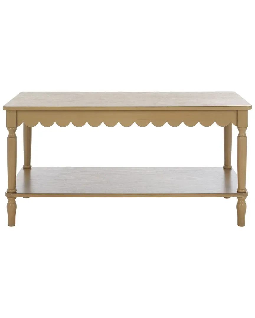 Haven Coffee Table with Shelf - Brown, Wood