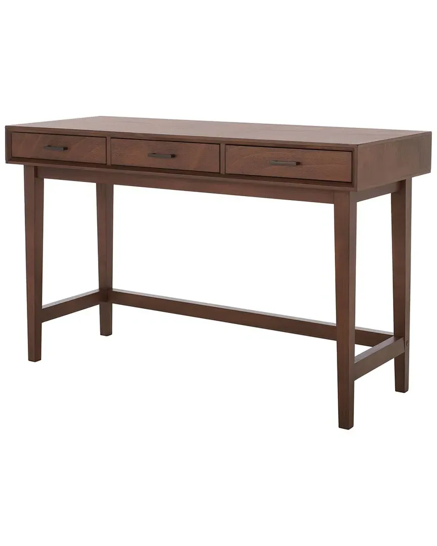 Hawthorn 3-Drawer Desk - Brown