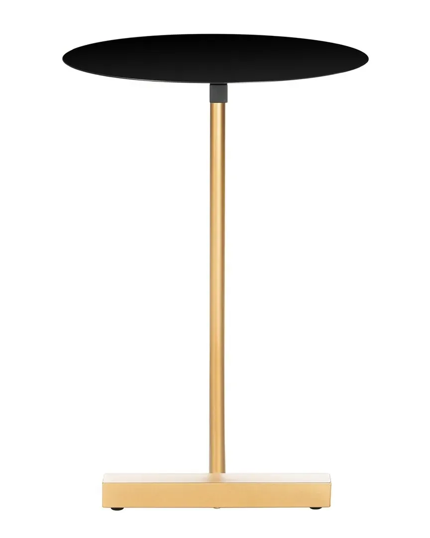 Haylee Round Side Table - Black, Metal image