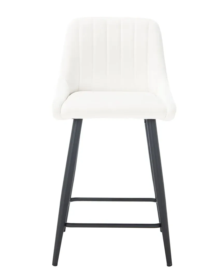 Helga Counter Stool - Ivory, Velvet image