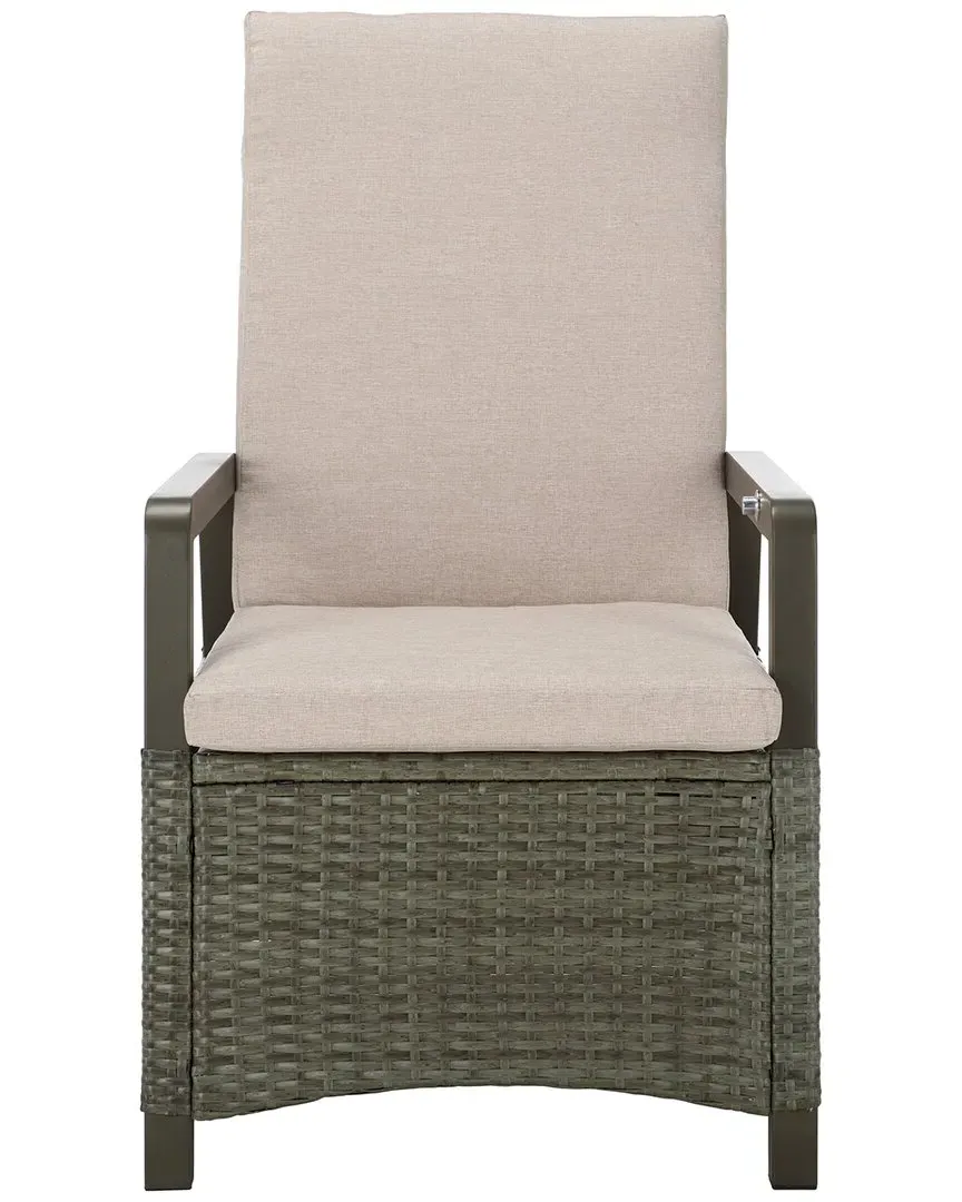 Herman Recliner Chair - Grey Brown, PE Wicker