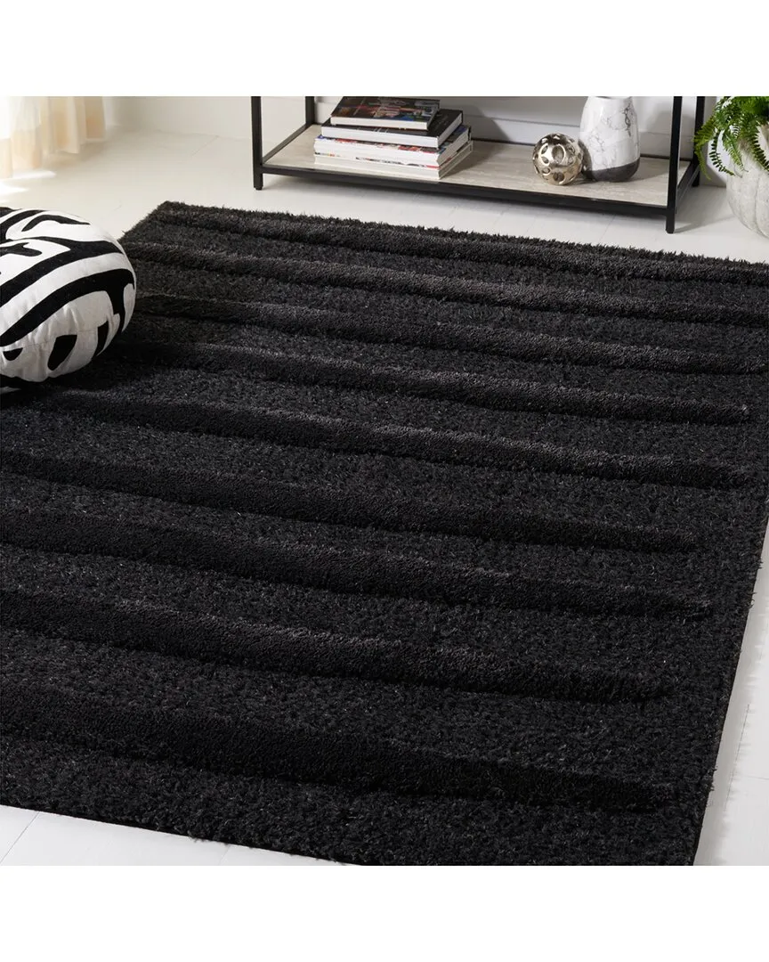 Hi-Lo Shag Power Loomed Rug - Charcoal image