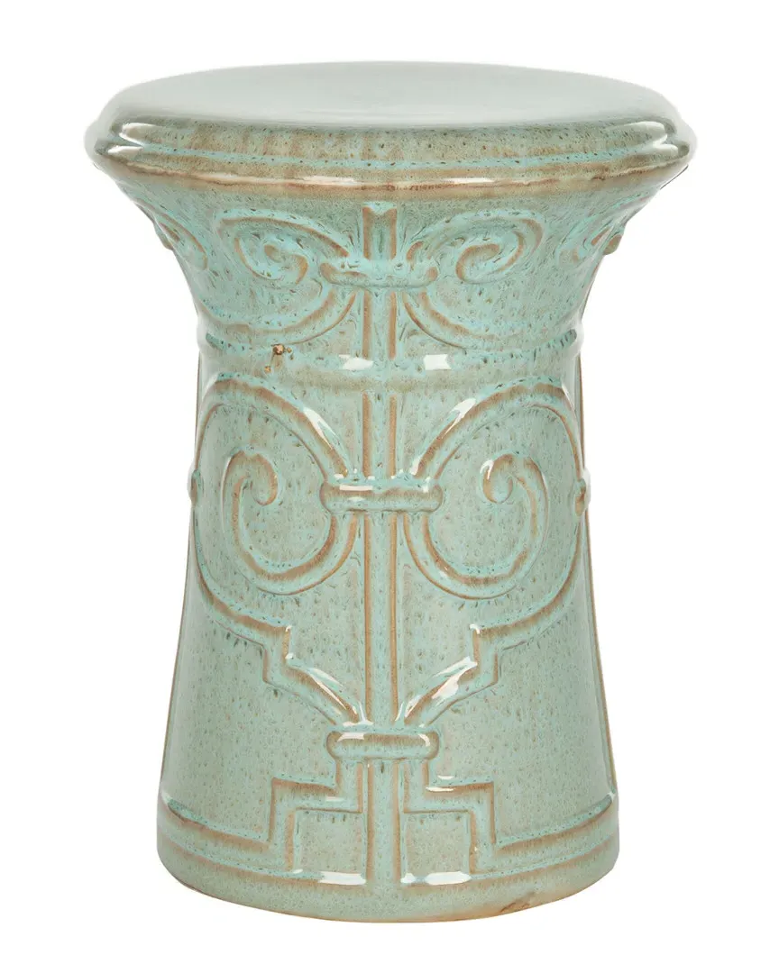 Imperial Scroll Garden Stool - Blue, Ceramic image