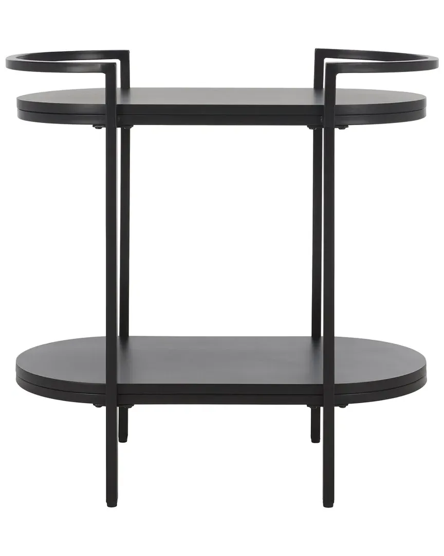 Inessa 2-Tier Bar Cart - Black, MDF image