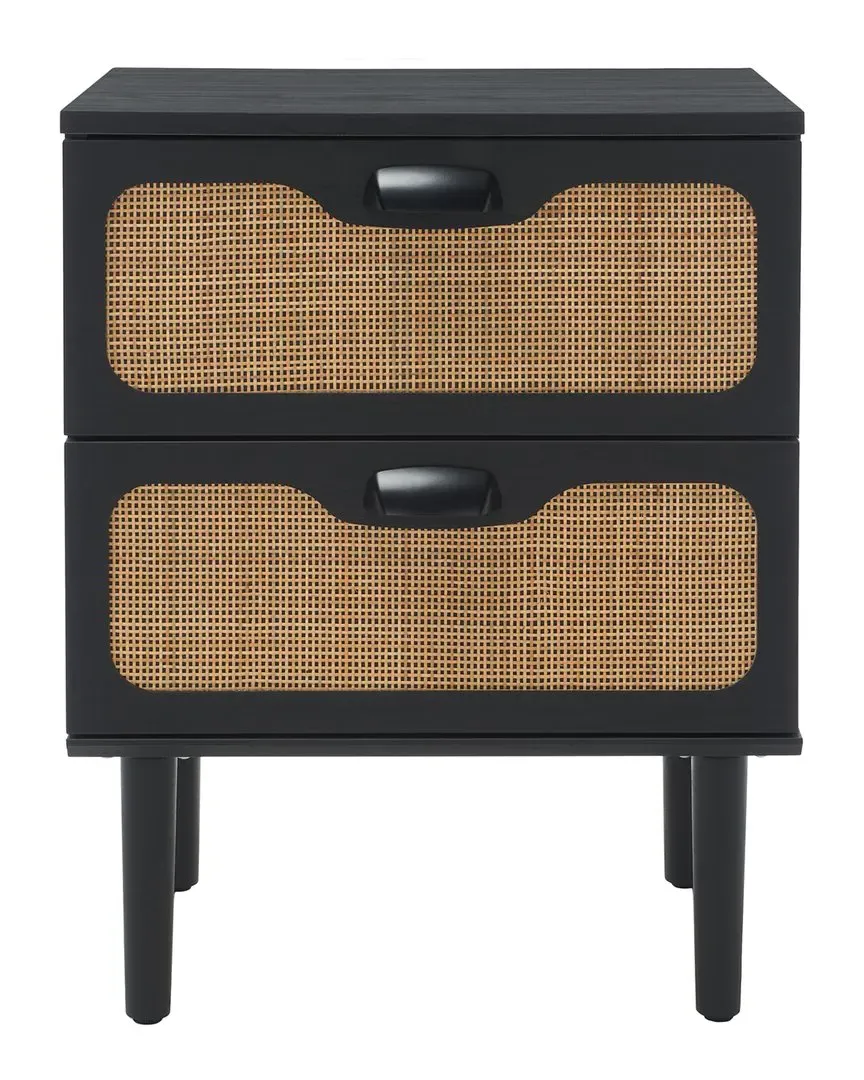 Irelia 2-Drawer Nightstand - Black