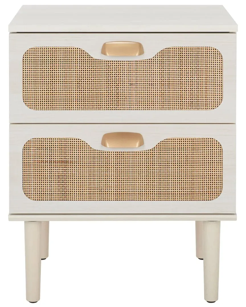Irelia 2-Drawer Nightstand - White