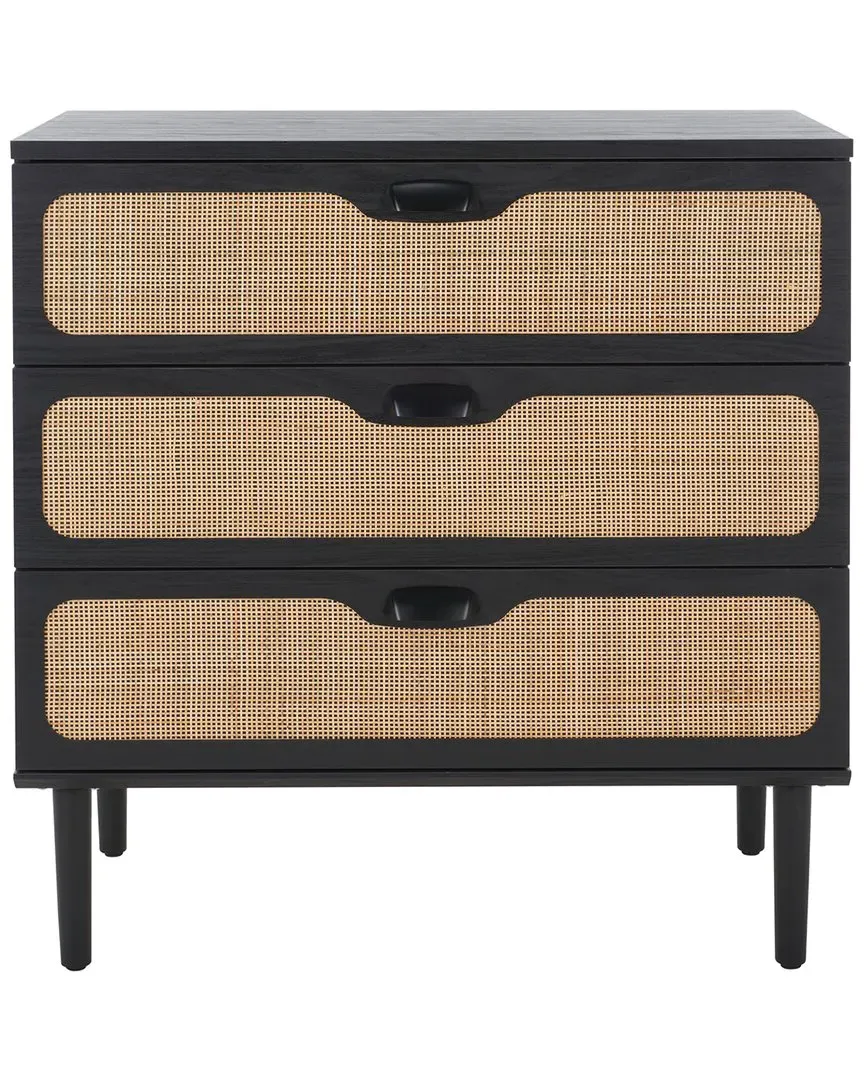Irelia 3 Drawer Chest - Black, Wood