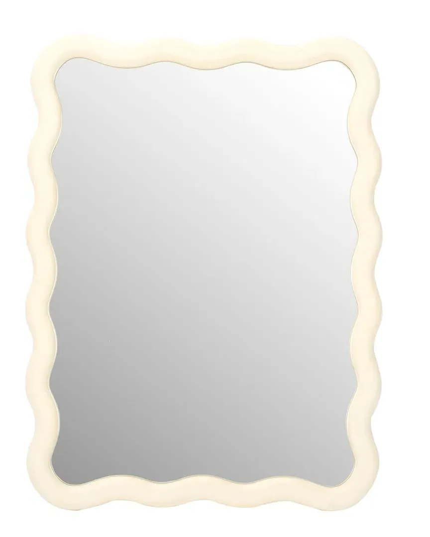 Izara Wavy Mirror - White image