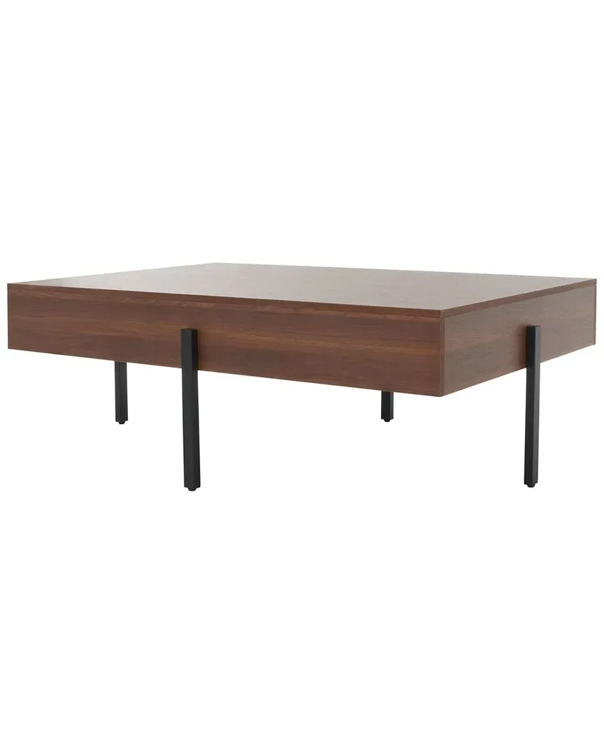 Jaxith Rectangular Coffee Table - Walnut, Melamine