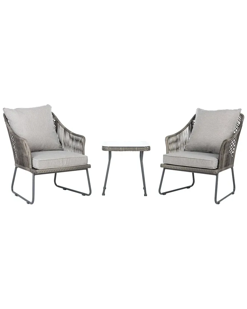 Jensen 3-Piece Lounge Set - Grey, Rattan image