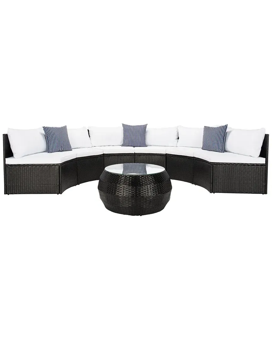 Jesvita Outdoor Living Set - Black, Wicker
