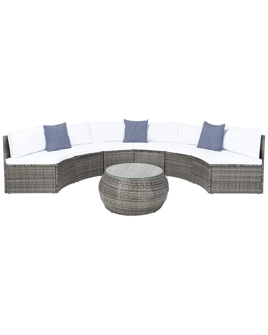 Jesvita Outdoor Living Set - Grey, Wicker