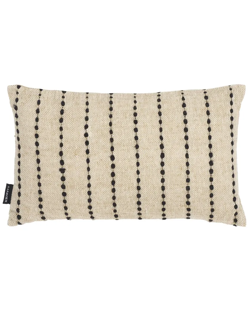Joi 12x20 Lumbar Pillow - Natural Black, Cotton image