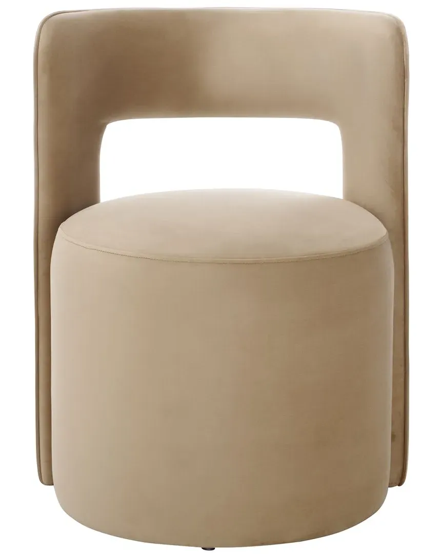 Jojo Accent Chair - Tan, Faux Shearling
