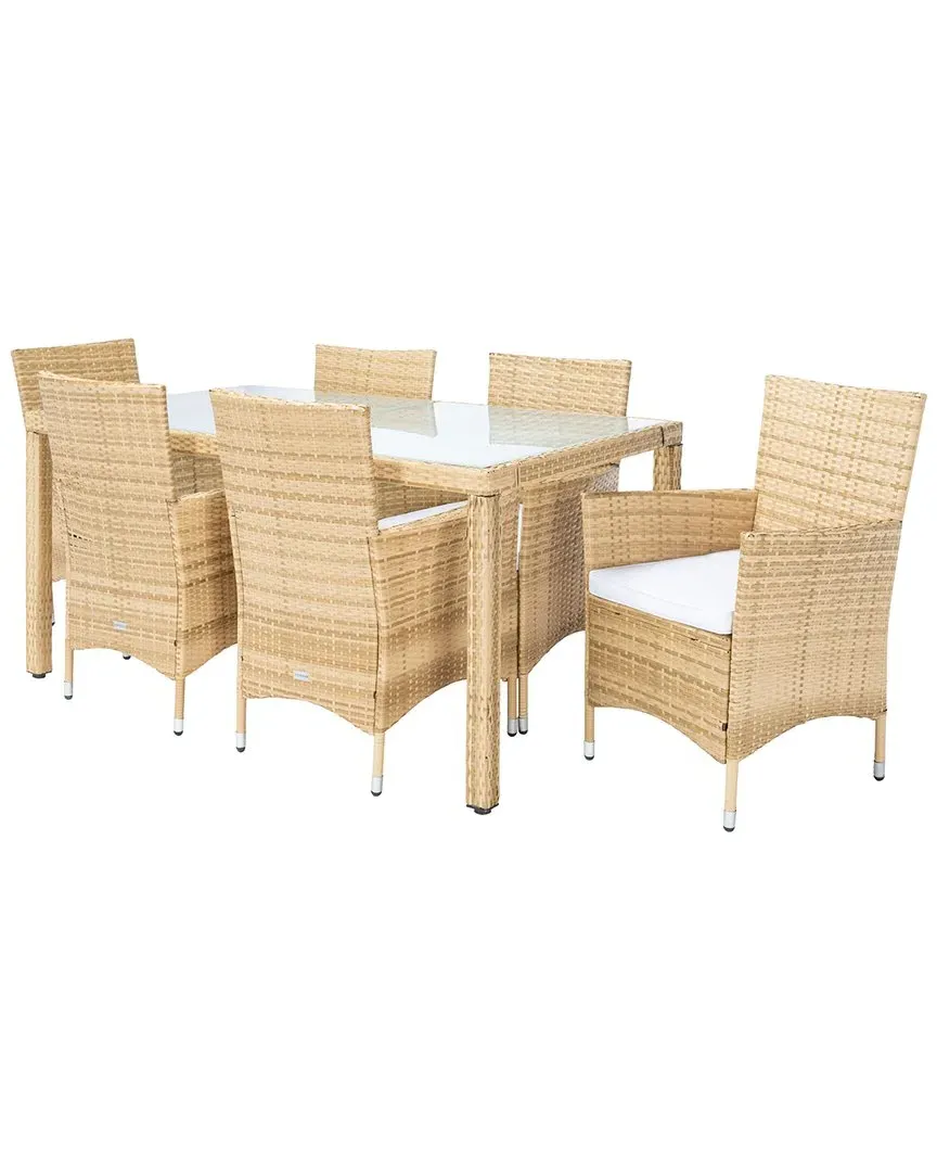Jolin 7-Piece Outdoor Dining Set - Natural, Wicker