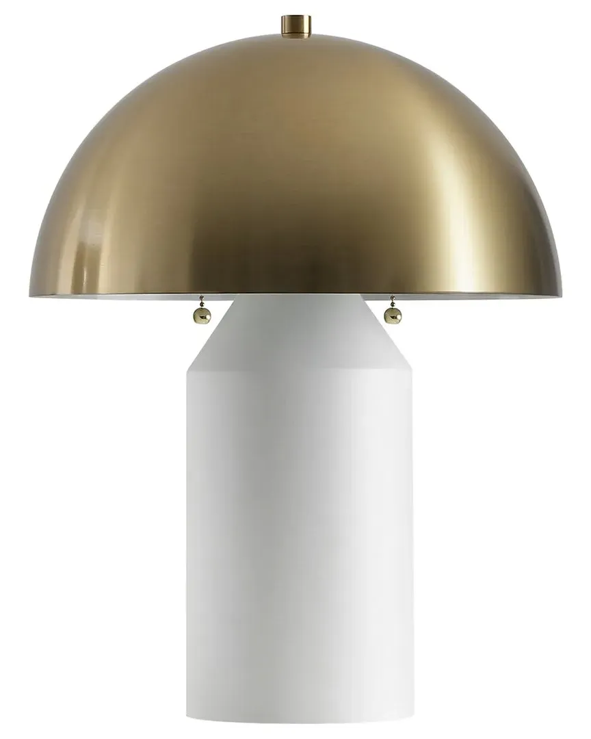 Jove Table Lamp - White, Brass Gold
