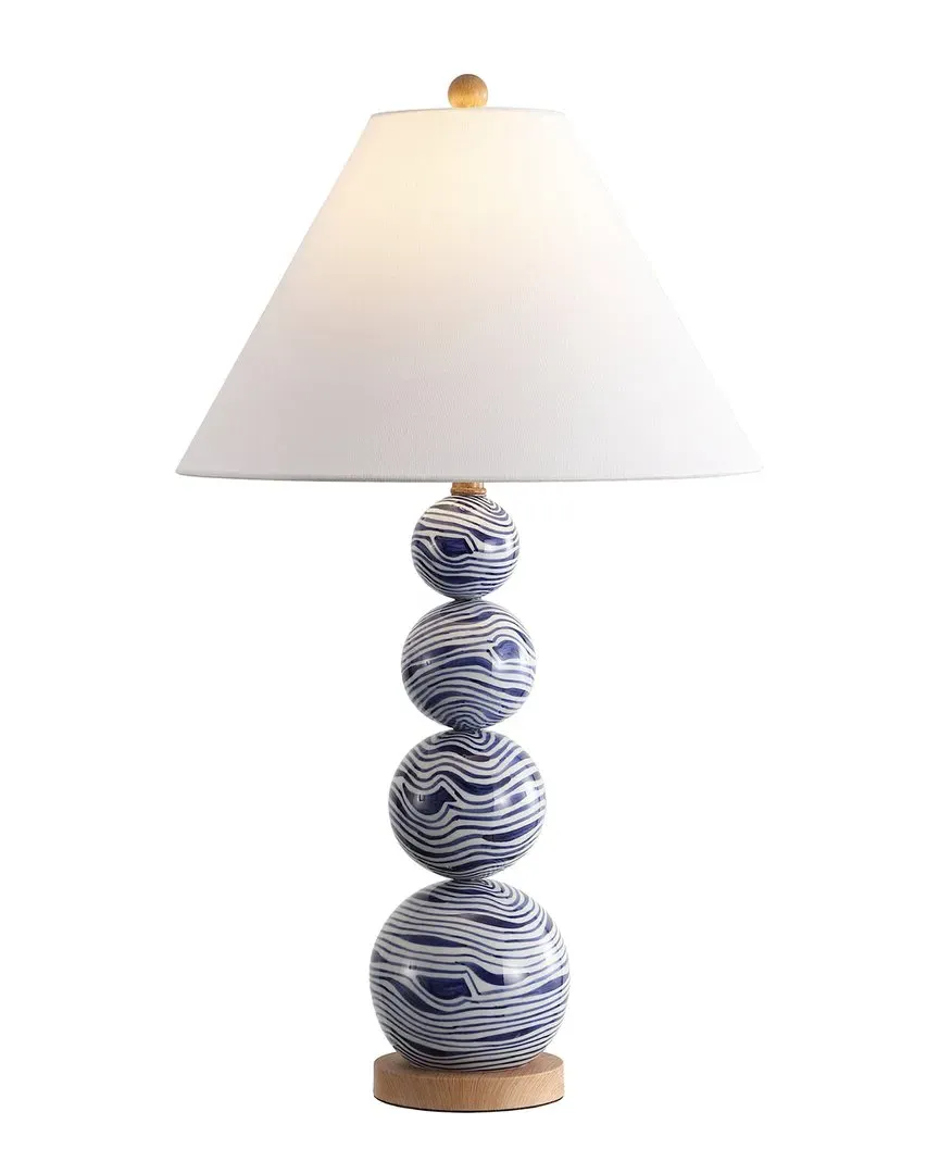 Juniper Table Lamp with Rotary Switch - White, Ceramic