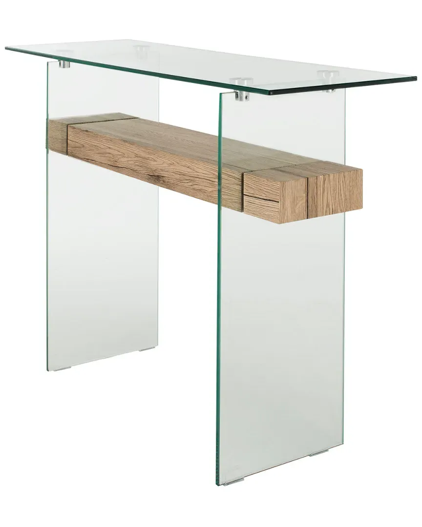 Kayley Rectangular Glass Console Table - Clear image
