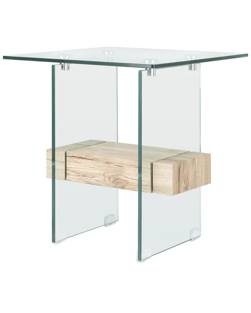 Kayley Square Accent Table - Glass, Natural image