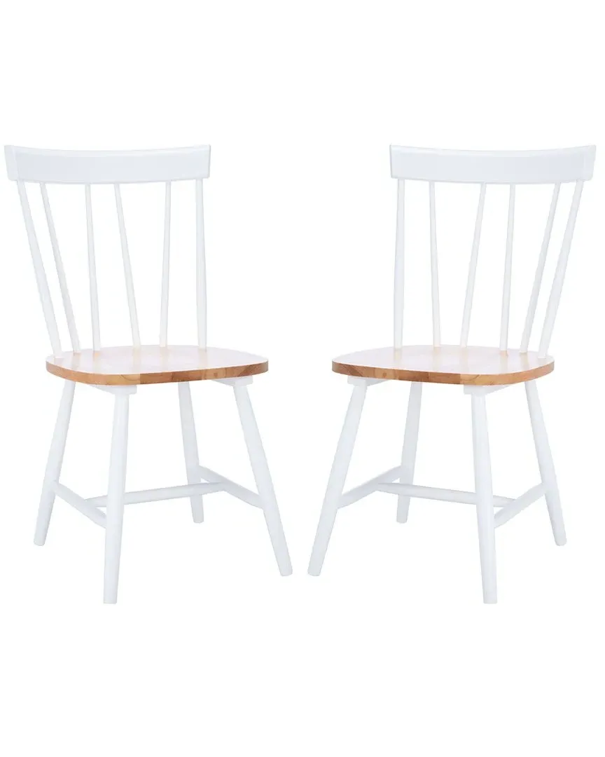 Kealey Set of 2 Dining Chairs - Natural White, Wood image