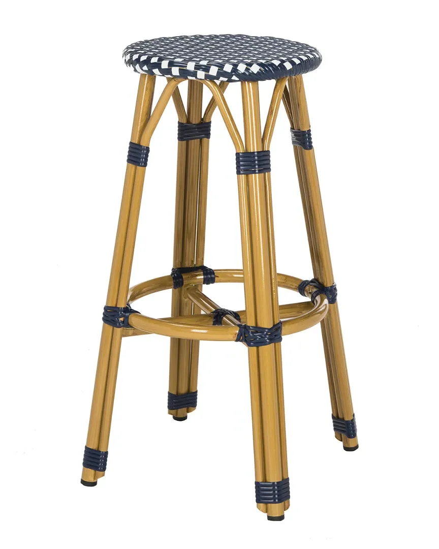 Kelsey Indoor-Outdoor Counter Stool - Navy, Rattan
