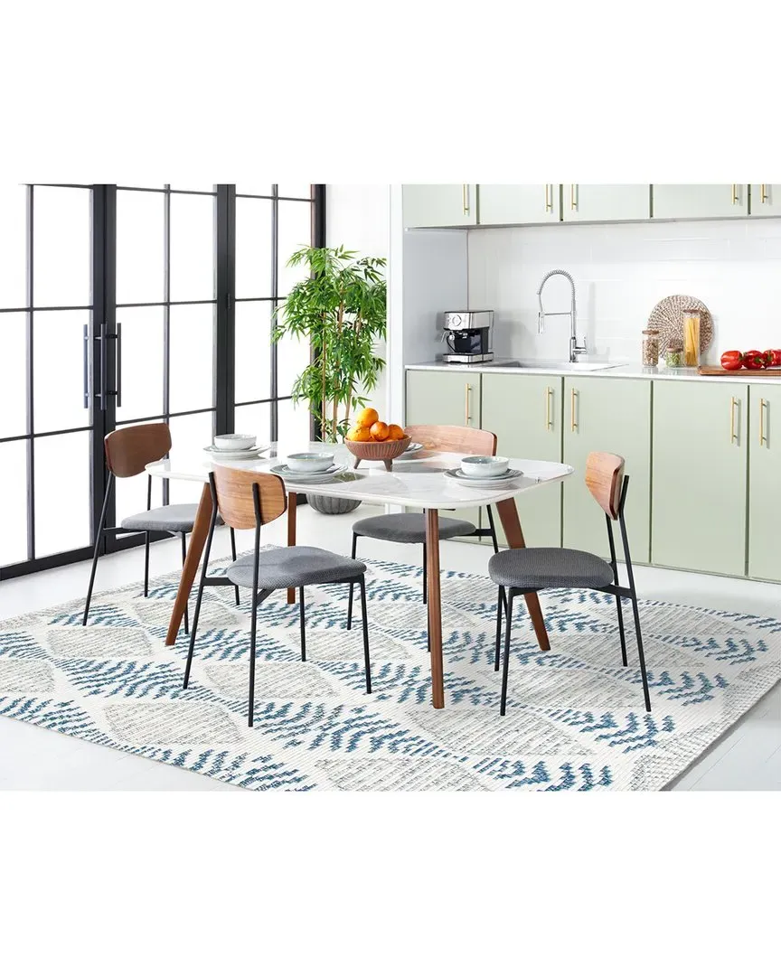 Kenya Hand Knotted Wool Rug - Blue image