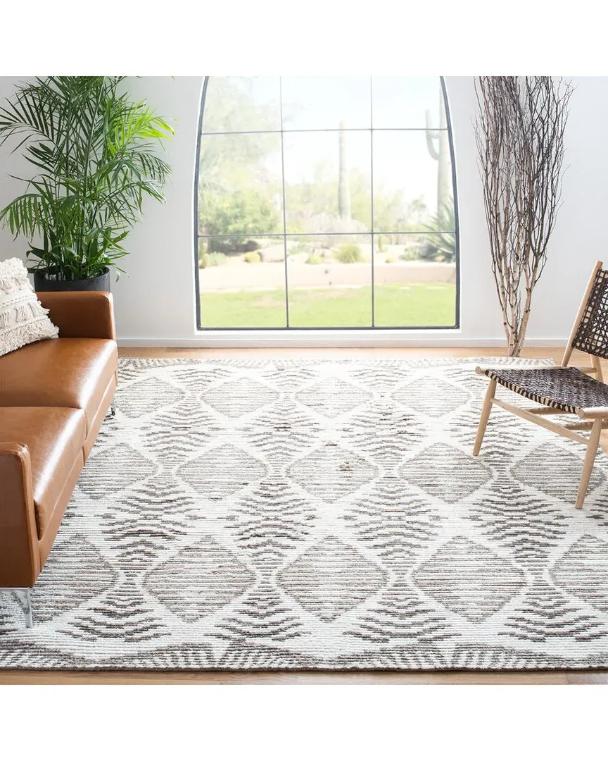 Kenya Hand Knotted Wool Rug - Grey