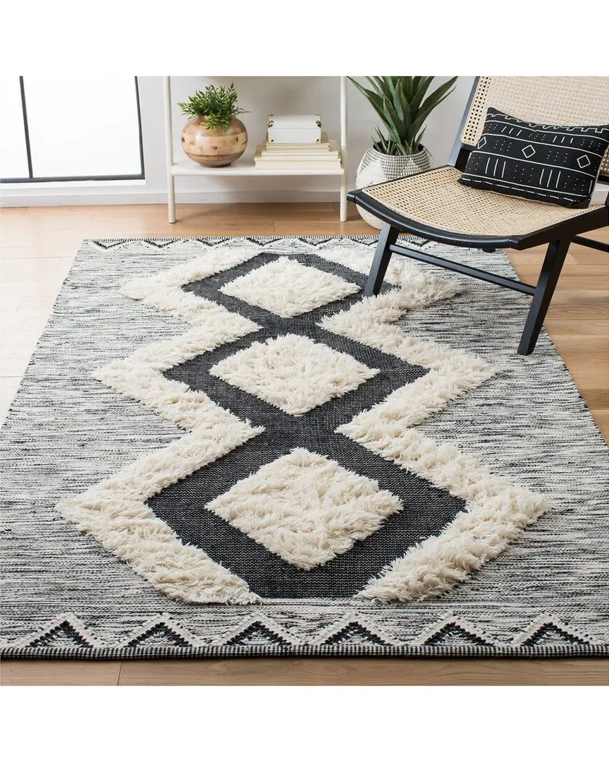 Kenya Hand Loomed Rug - Ivory, Wool-Blend