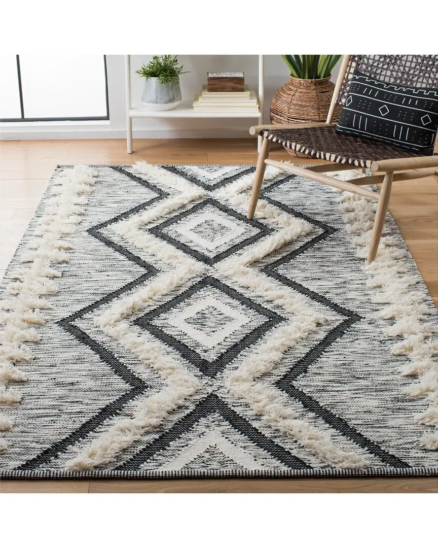 Kenya Hand Loomed Rug - Ivory, Wool-Blend