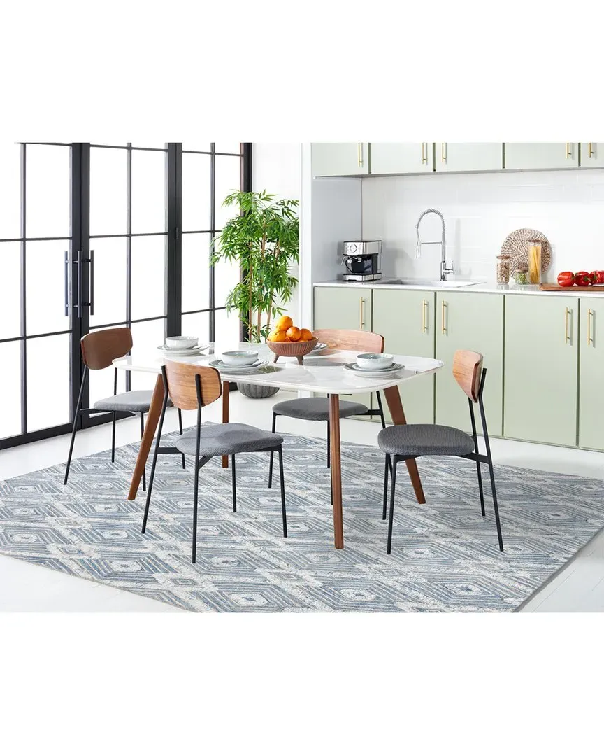 Kenya Hand Tufted Rug - Blue, Wool-Blend