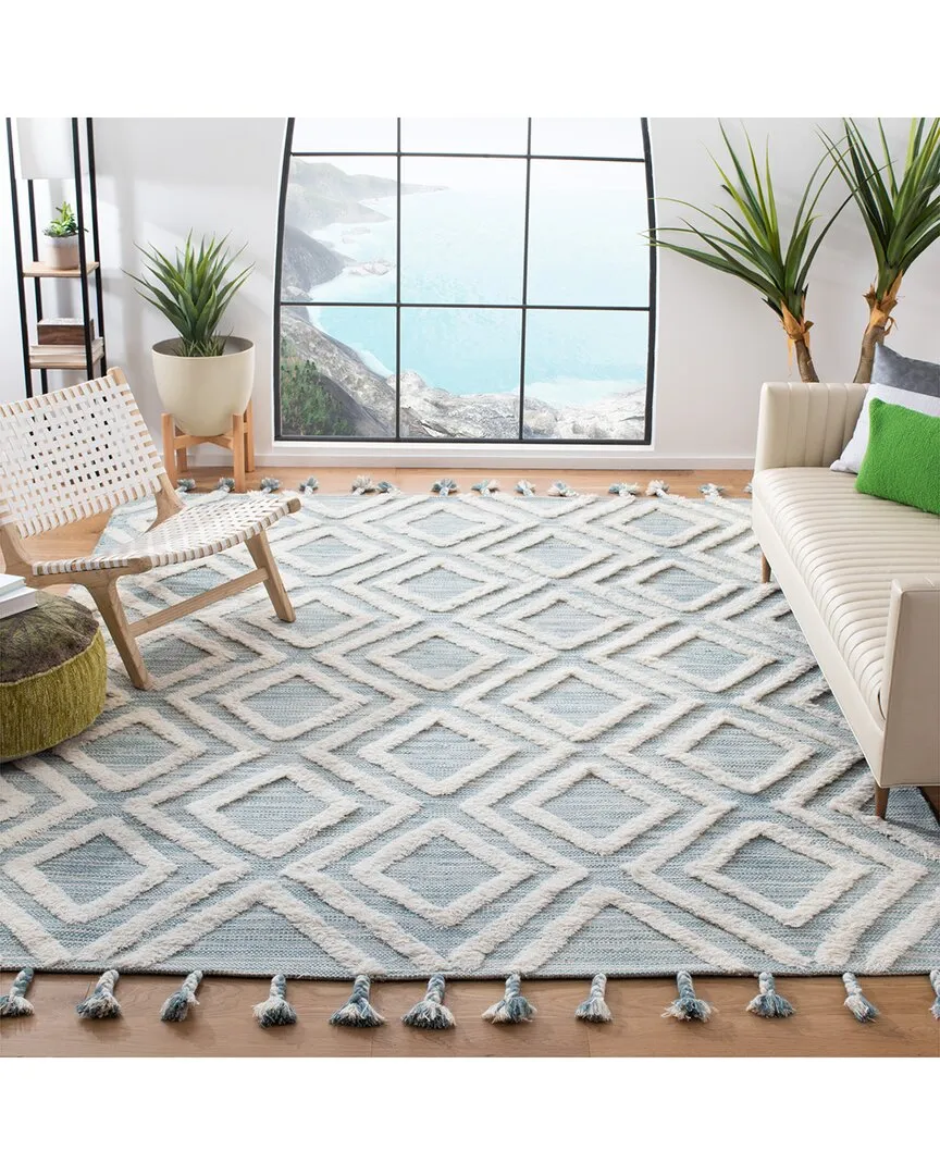 Kenya Hand Tufted Wool Rug - Aqua
