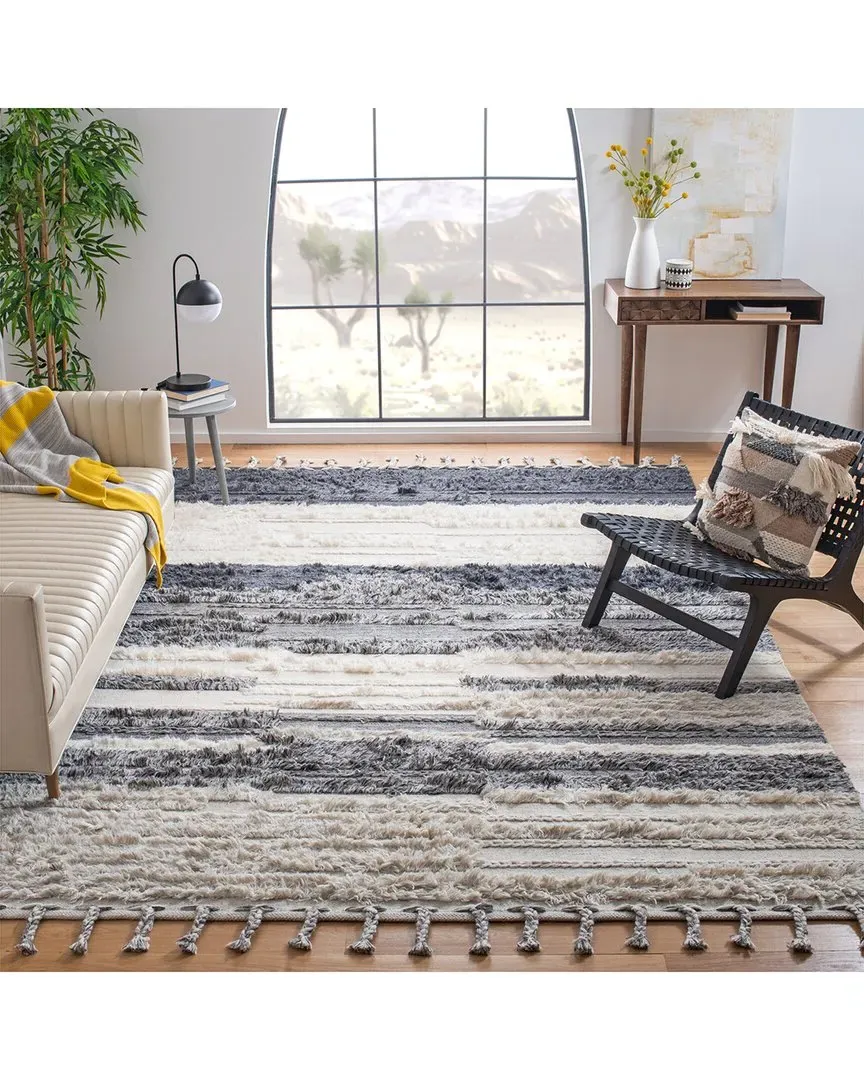 Kenya Hand Woven Wool Rug - Ivory