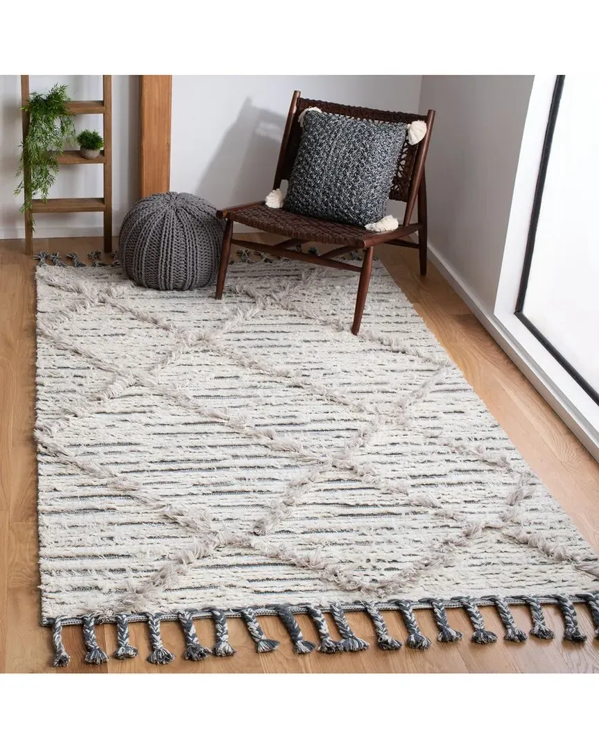 Kenya Hand Woven Wool Rug - Ivory